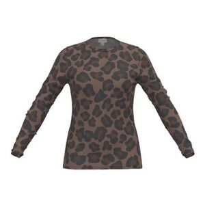 LuLaRoe 3XL Leopard May Long Sleeve Mesh Top